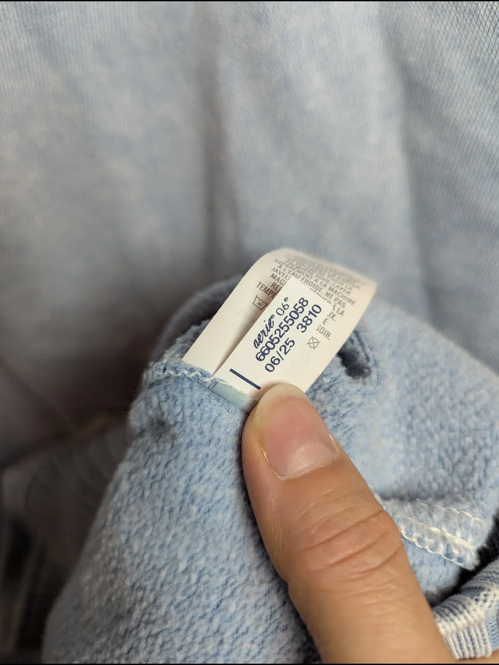 Aerie Women Size M Oversized Icy Blue Getaway Quarter Snap Sweatshirt - Picture 11 of 13